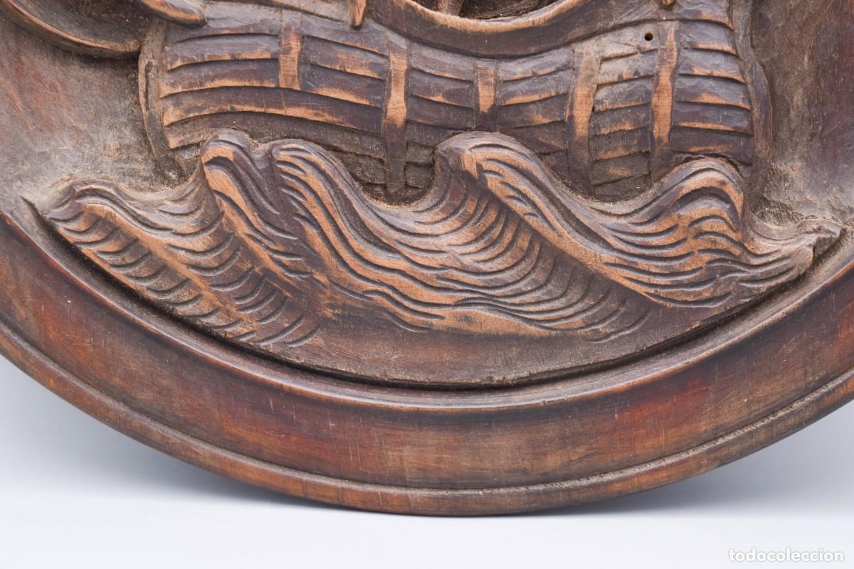 Arte: Talla de madera de pared - Gale&oacute;n - Foto 4