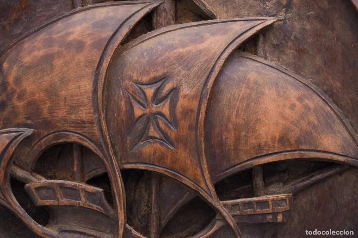 Arte: Talla de madera de pared - Gale&oacute;n - Foto 6