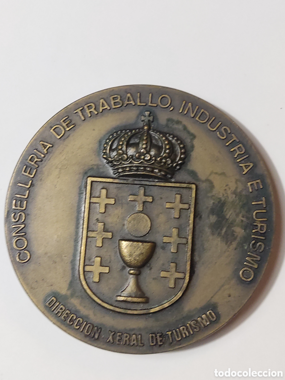 Arte: Medalla bronce de Acu&ntilde;a di&aacute;metro 8 cm - Foto 2