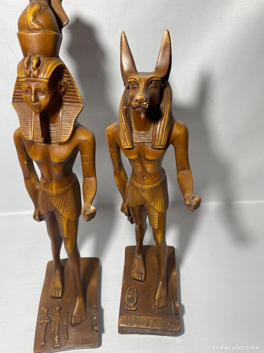 Arte: FIGURAS EGIPCIAS - ANUBIS Y RAMSES - Foto 2