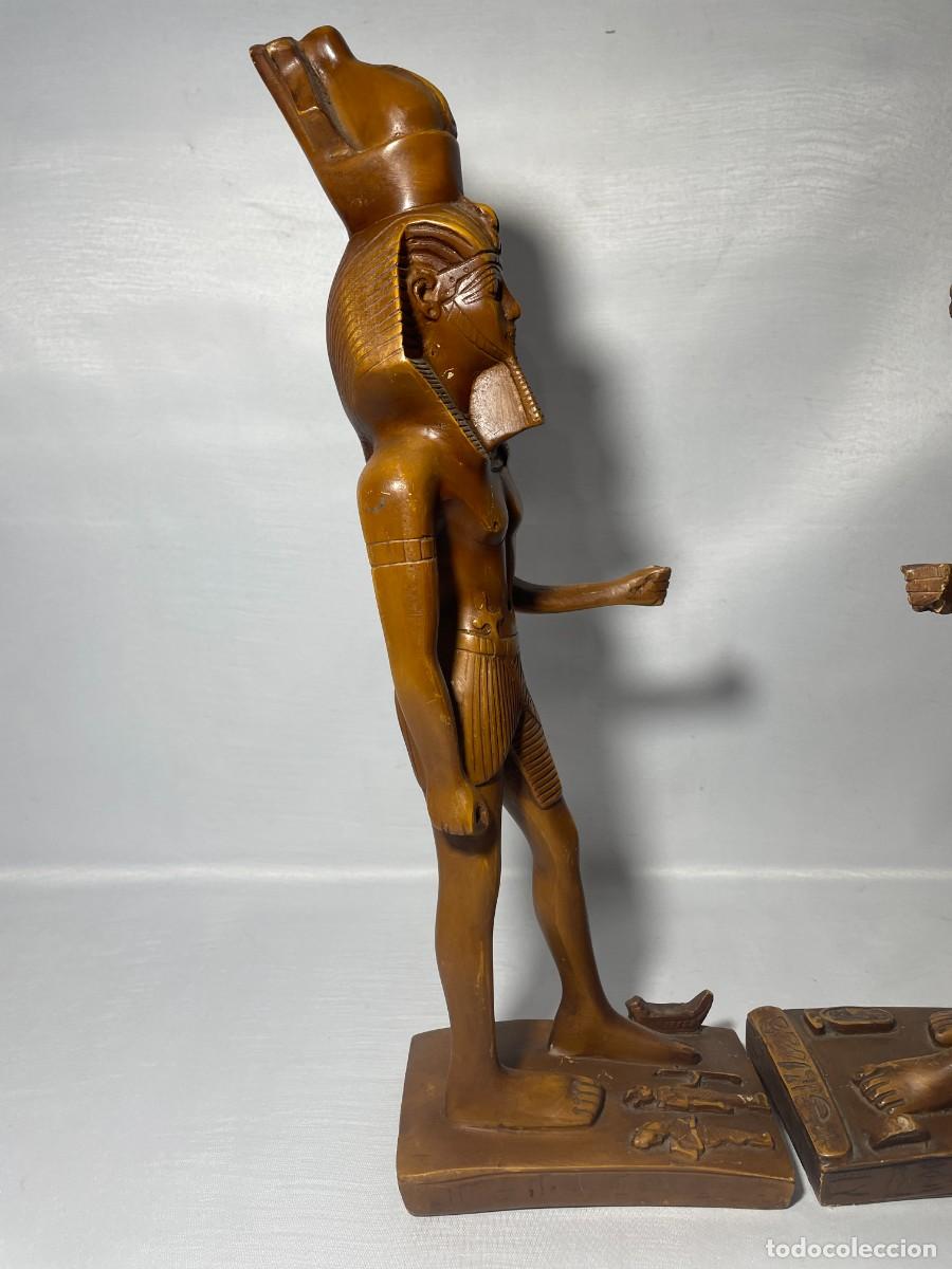 Arte: FIGURAS EGIPCIAS - ANUBIS Y RAMSES - Foto 8