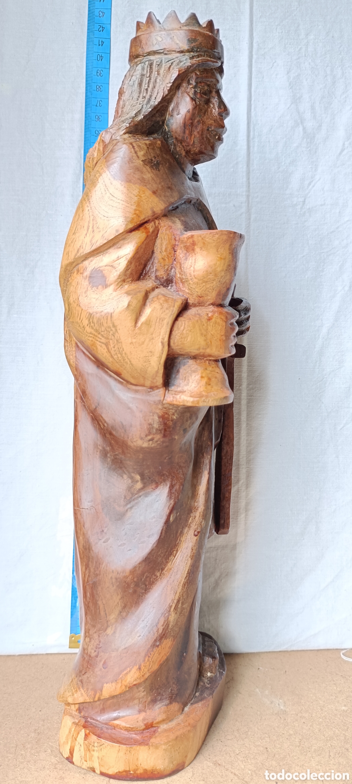 Arte: Santa barbara madera - Foto 4