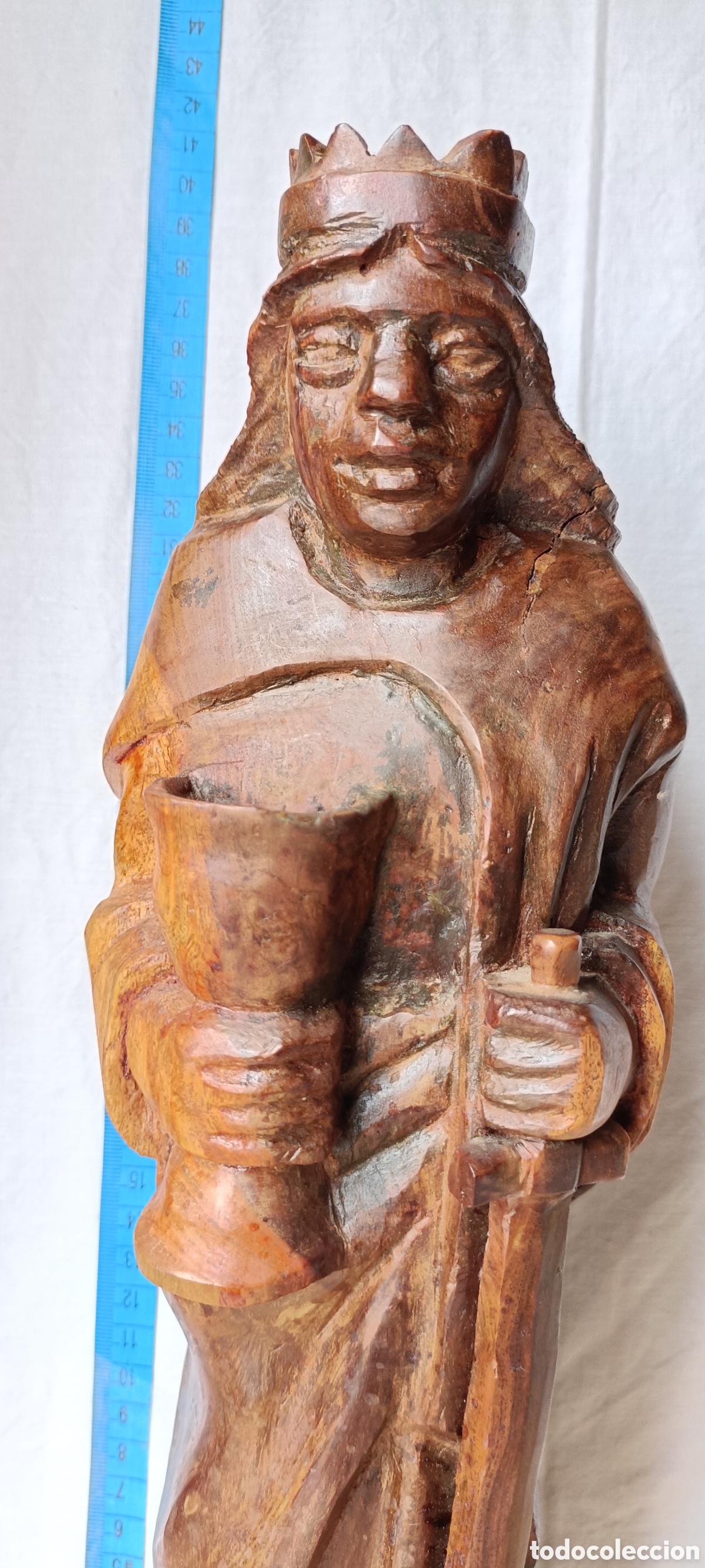 Arte: Santa barbara madera - Foto 5