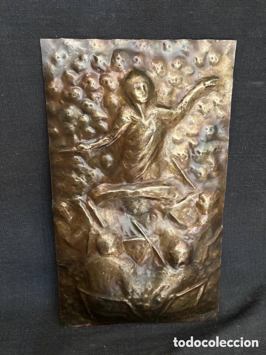 Arte: Placa de bronce de Manuel L&oacute;pez Garc&iacute;a - Foto 1