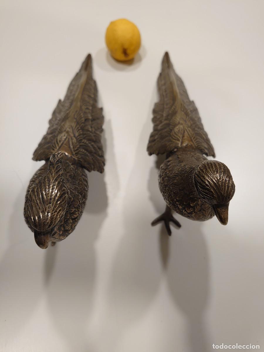 Arte: Pareja de p&aacute;jaros de hierro. - Foto 2