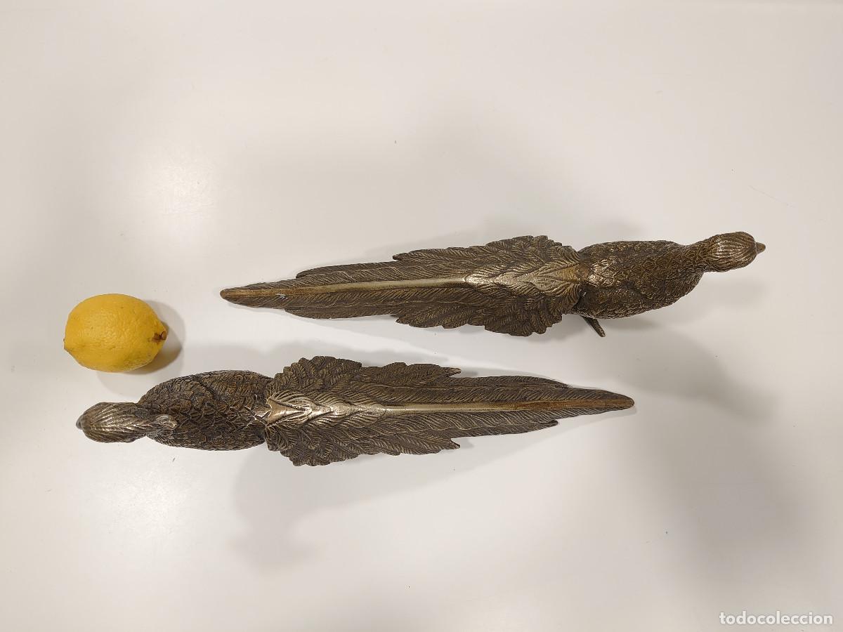 Arte: Pareja de p&aacute;jaros de hierro. - Foto 3