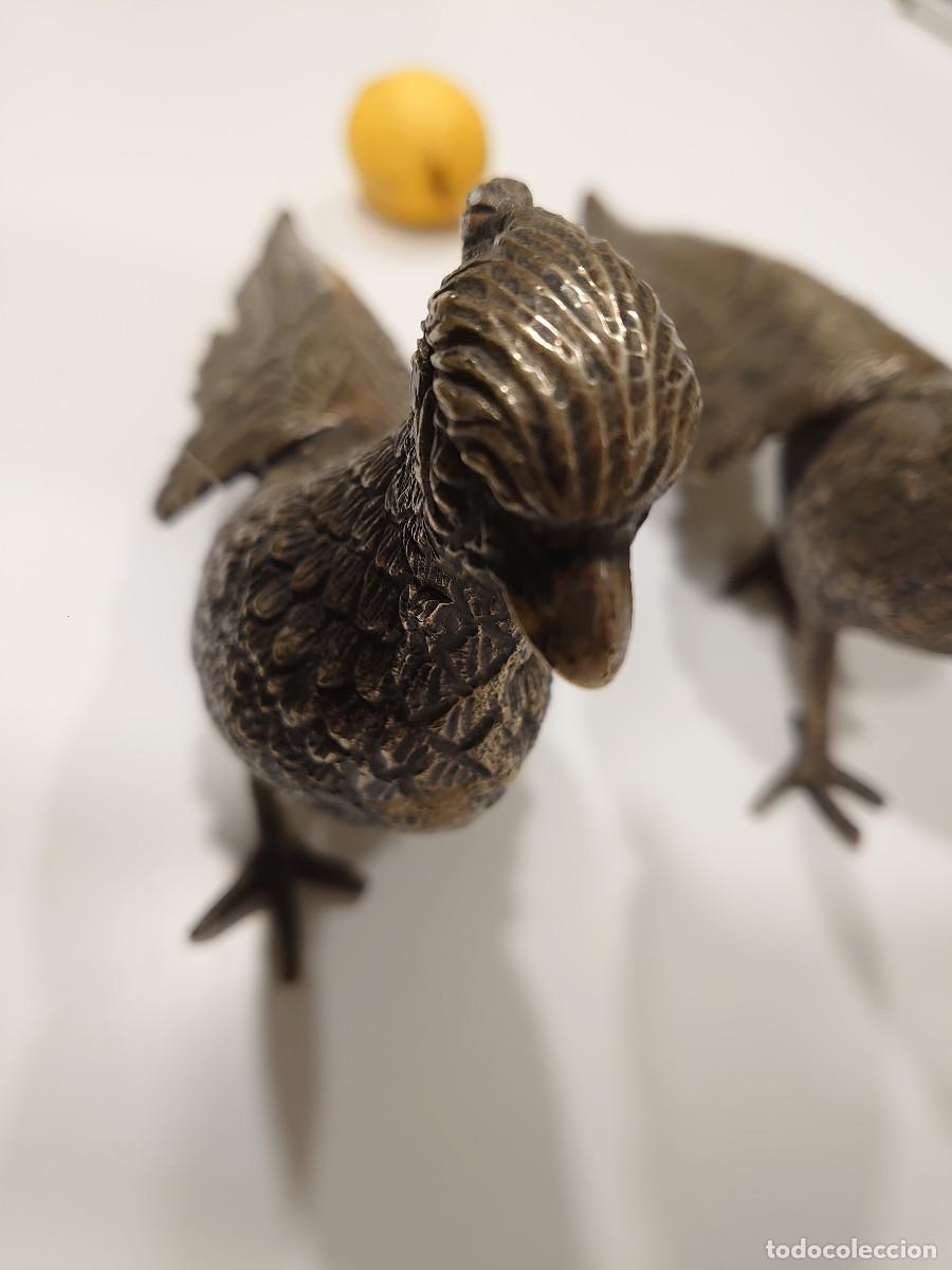 Arte: Pareja de p&aacute;jaros de hierro. - Foto 4
