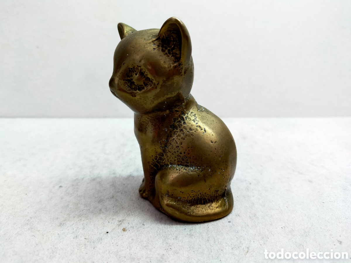 Arte: GATO, GATITO, DE BRONCE. - Foto 5