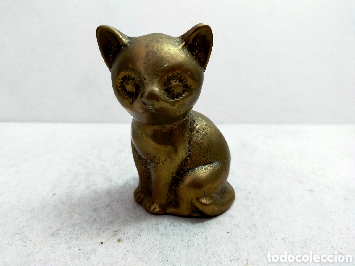 Arte: GATO, GATITO, DE BRONCE. - Foto 6