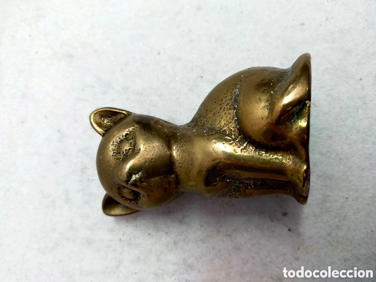 Arte: GATO, GATITO, DE BRONCE. - Foto 9