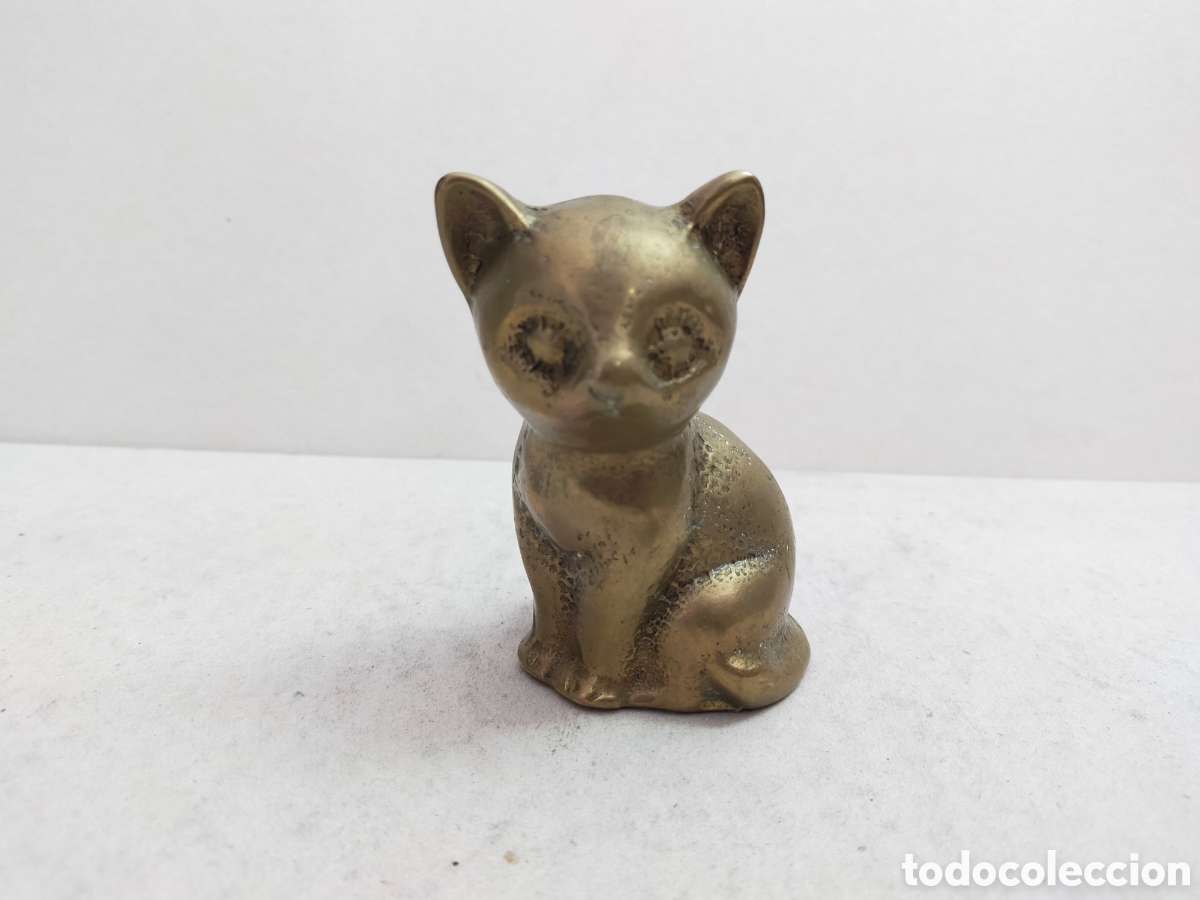 Arte: GATO, GATITO, DE BRONCE. - Foto 1