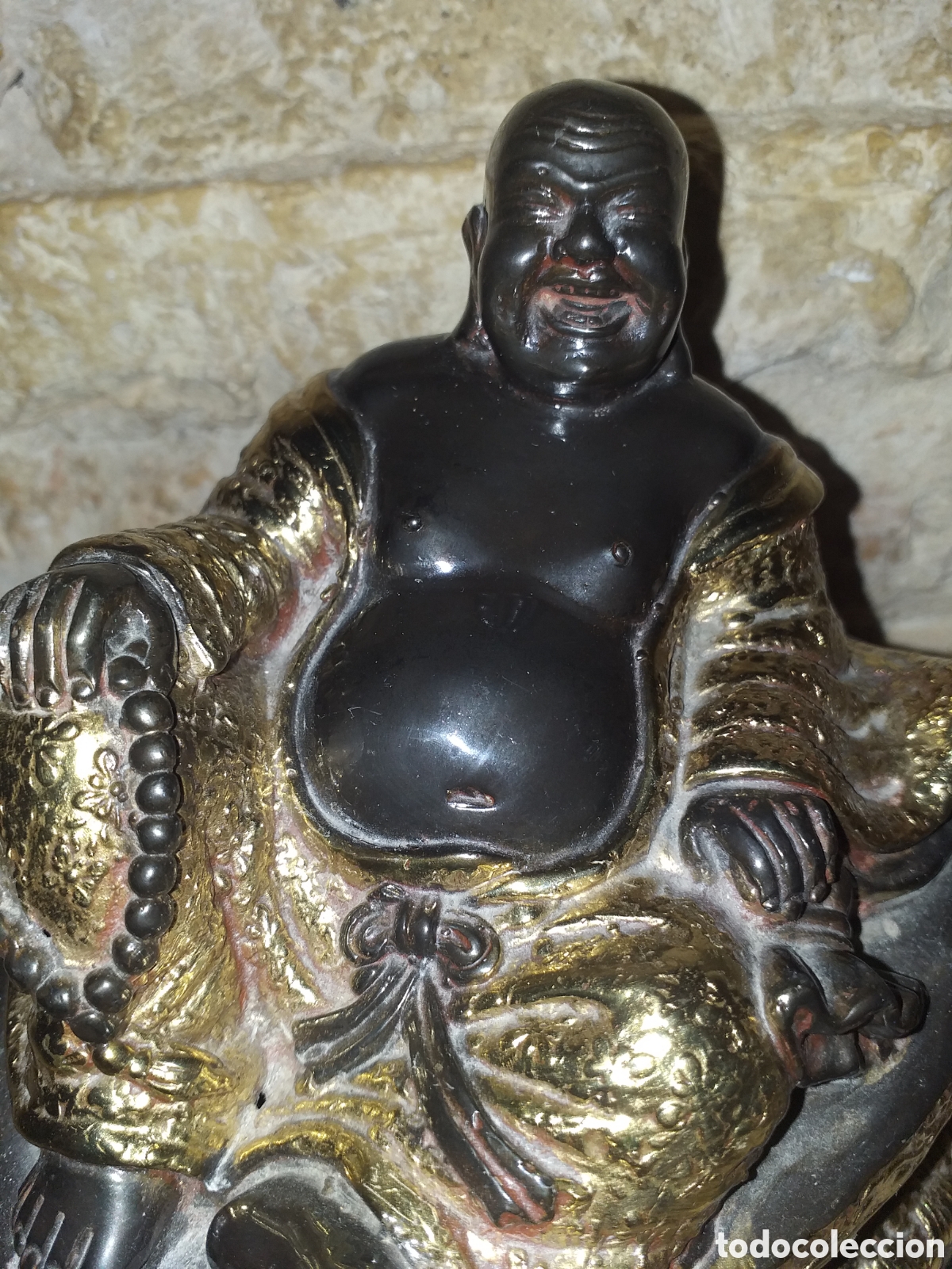 Arte: Buda en bronce antiguo - Foto 3