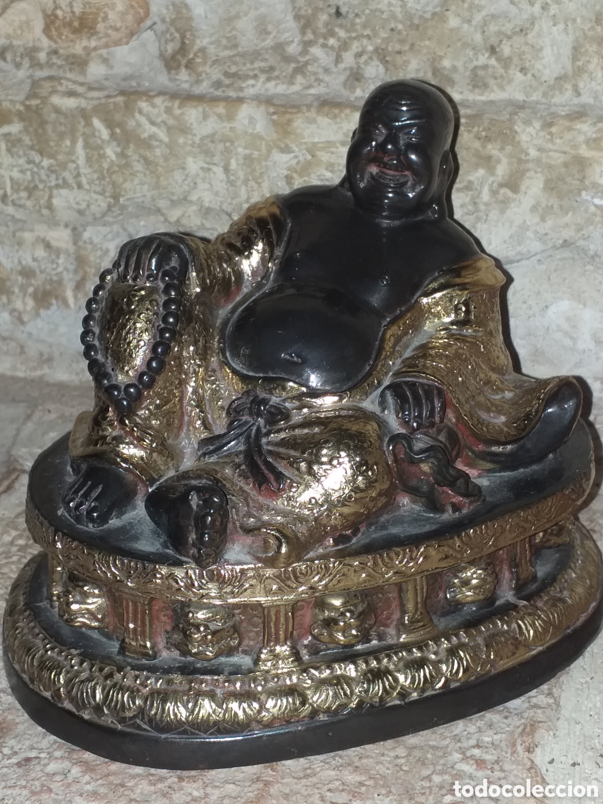Arte: Buda en bronce antiguo - Foto 1