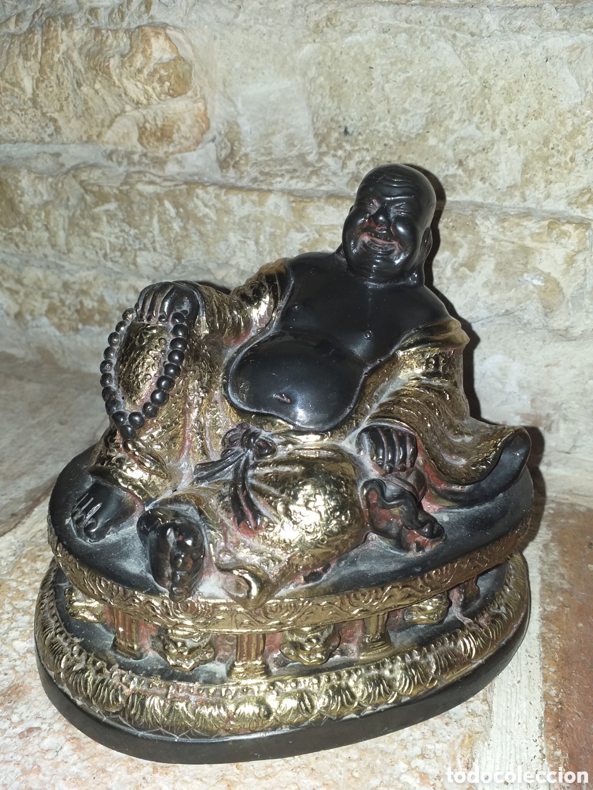 Arte: Buda en bronce antiguo - Foto 4