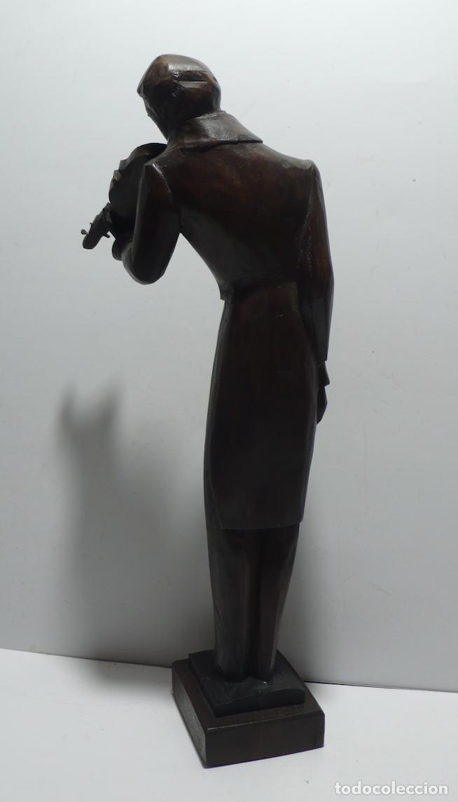 Arte: TRALLA EN MADERA VIOLINISTA - Foto 3