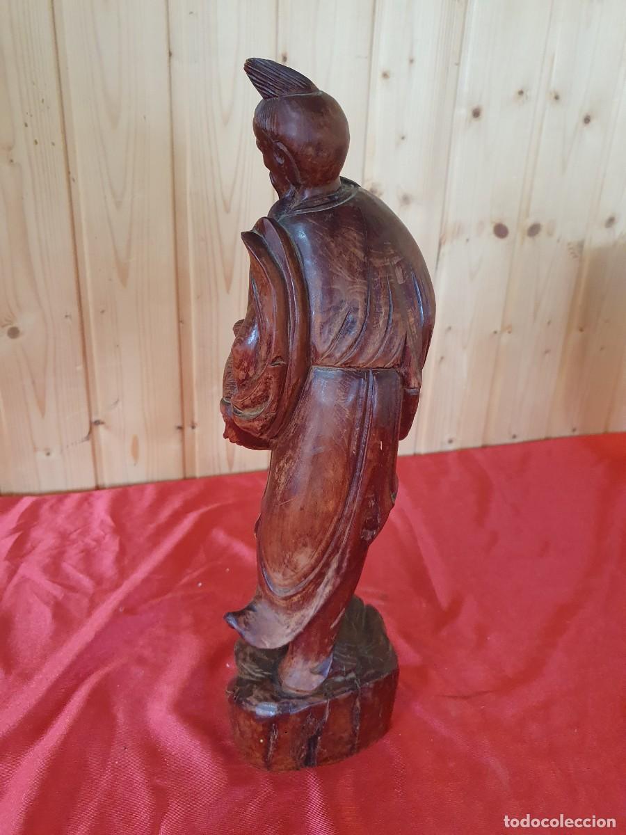 Arte: Figura antigua de madera - Foto 3