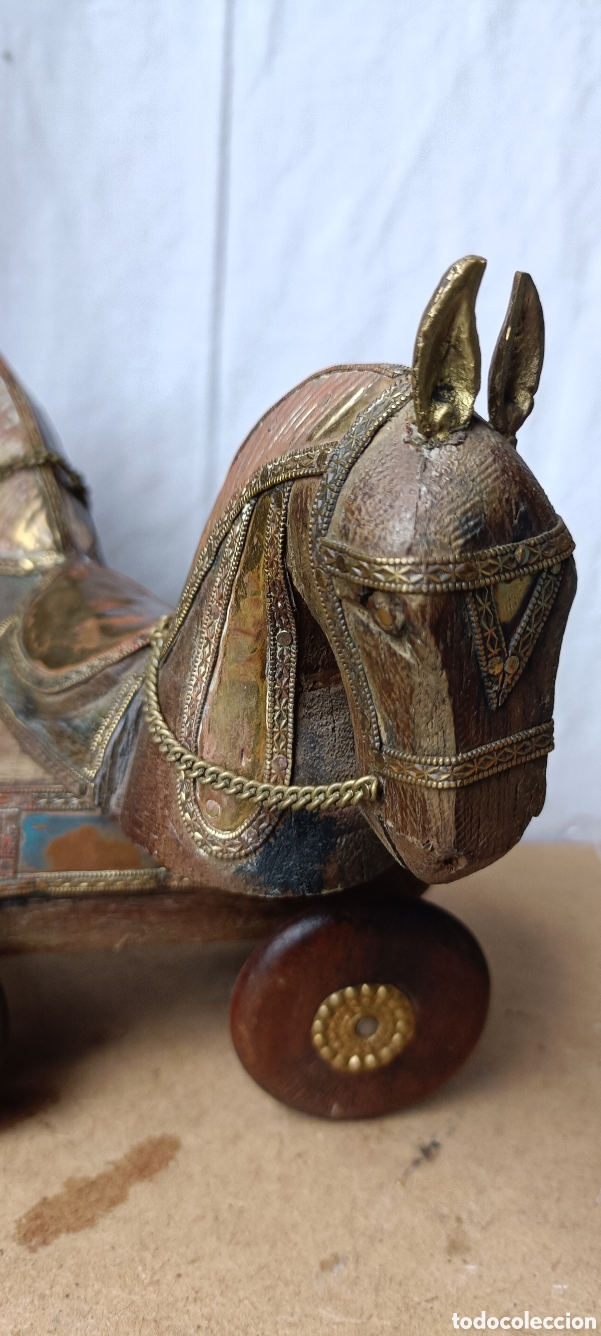 Arte: Caballo madera joyero - Foto 7