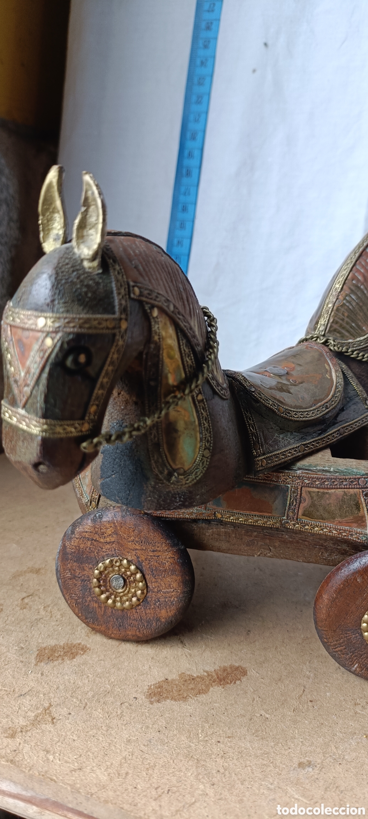 Arte: Caballo madera joyero - Foto 8
