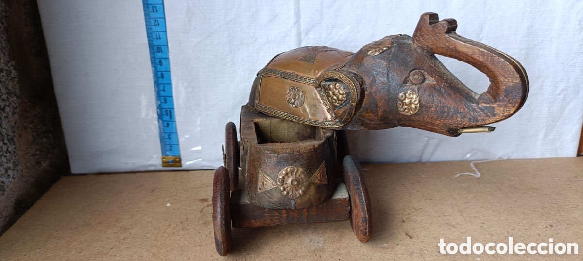 Arte: Elefante madera Joyero - Foto 8