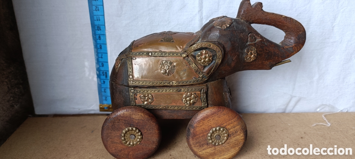 Arte: Elefante madera Joyero - Foto 2