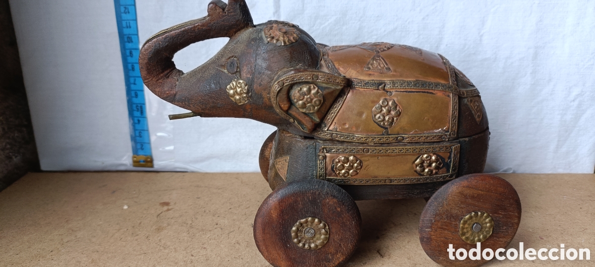 Arte: Elefante madera Joyero - Foto 5