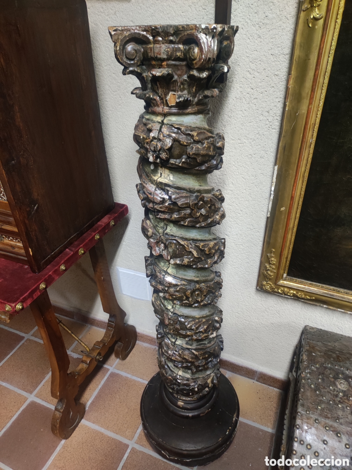 Arte: Pareja de columnas Salomonicas - Foto 6