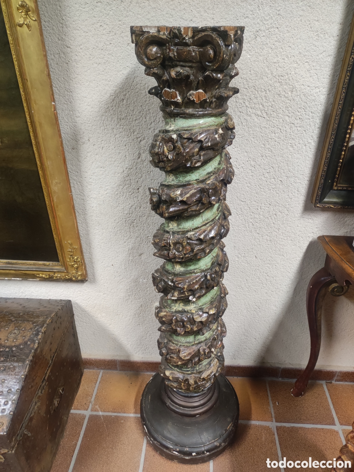 Arte: Pareja de columnas Salomonicas - Foto 1