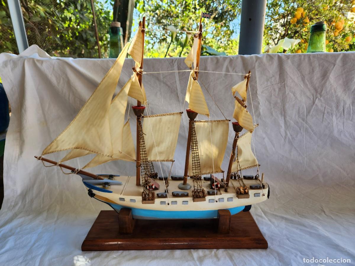 Arte: Maque barco de madera - Foto 1