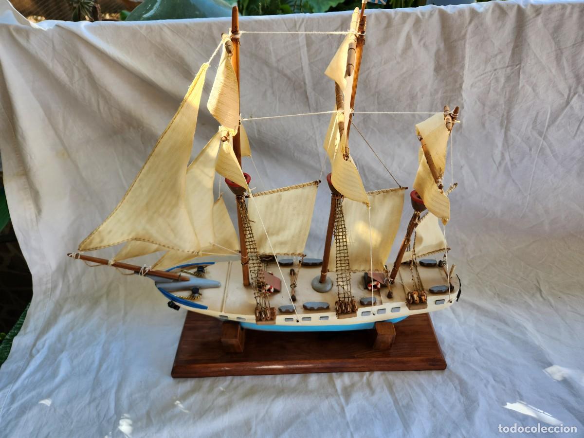 Arte: Maque barco de madera - Foto 2