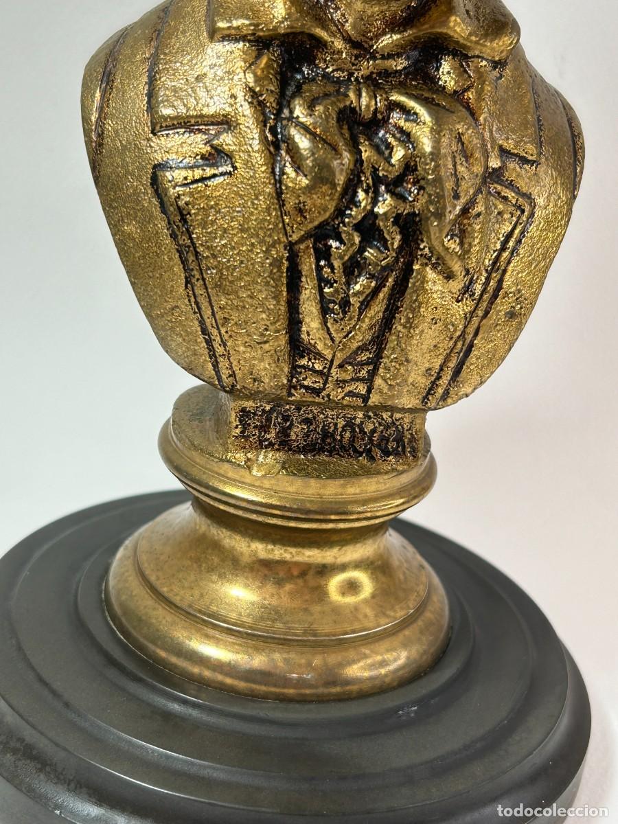 Arte: FIGURA BUSTO DE BEETHOVEN DE BRONCE - Foto 3