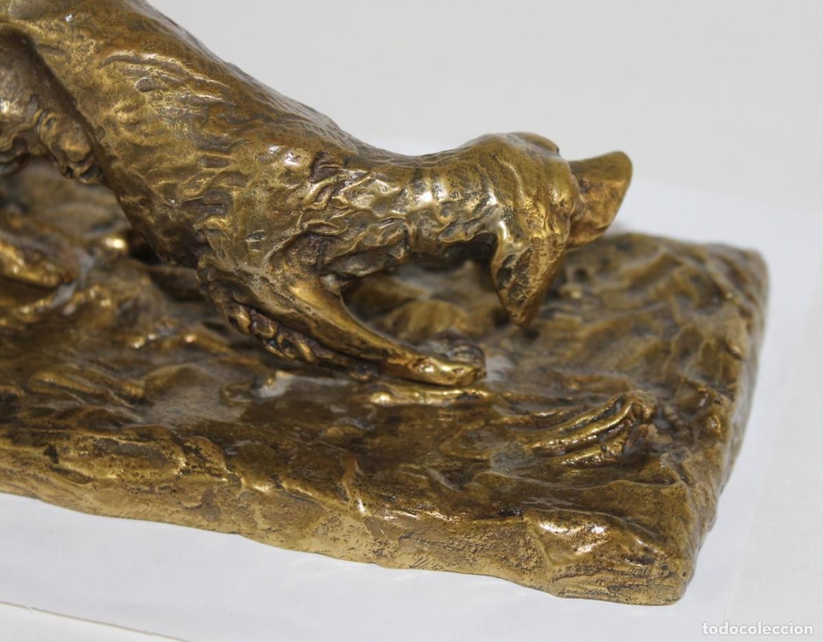 Arte: Escultura de perro de la raza Setter en bronce - Foto 8
