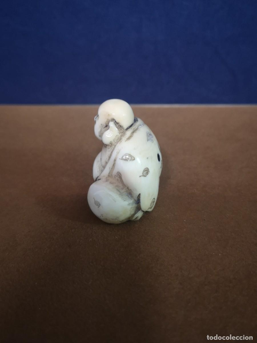 Arte: NETSUKE ANTIGUO FIRMADO - Foto 2