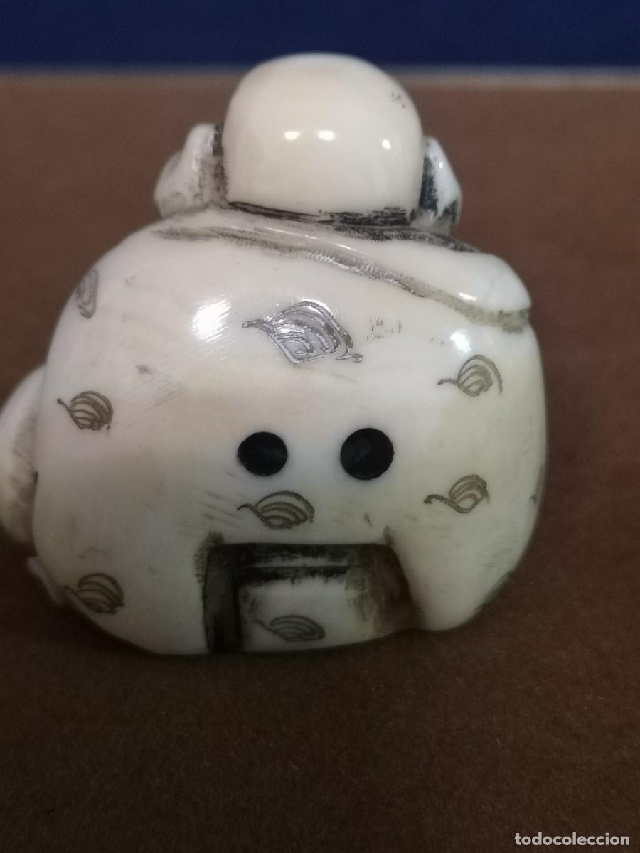 Arte: NETSUKE ANTIGUO FIRMADO - Foto 4