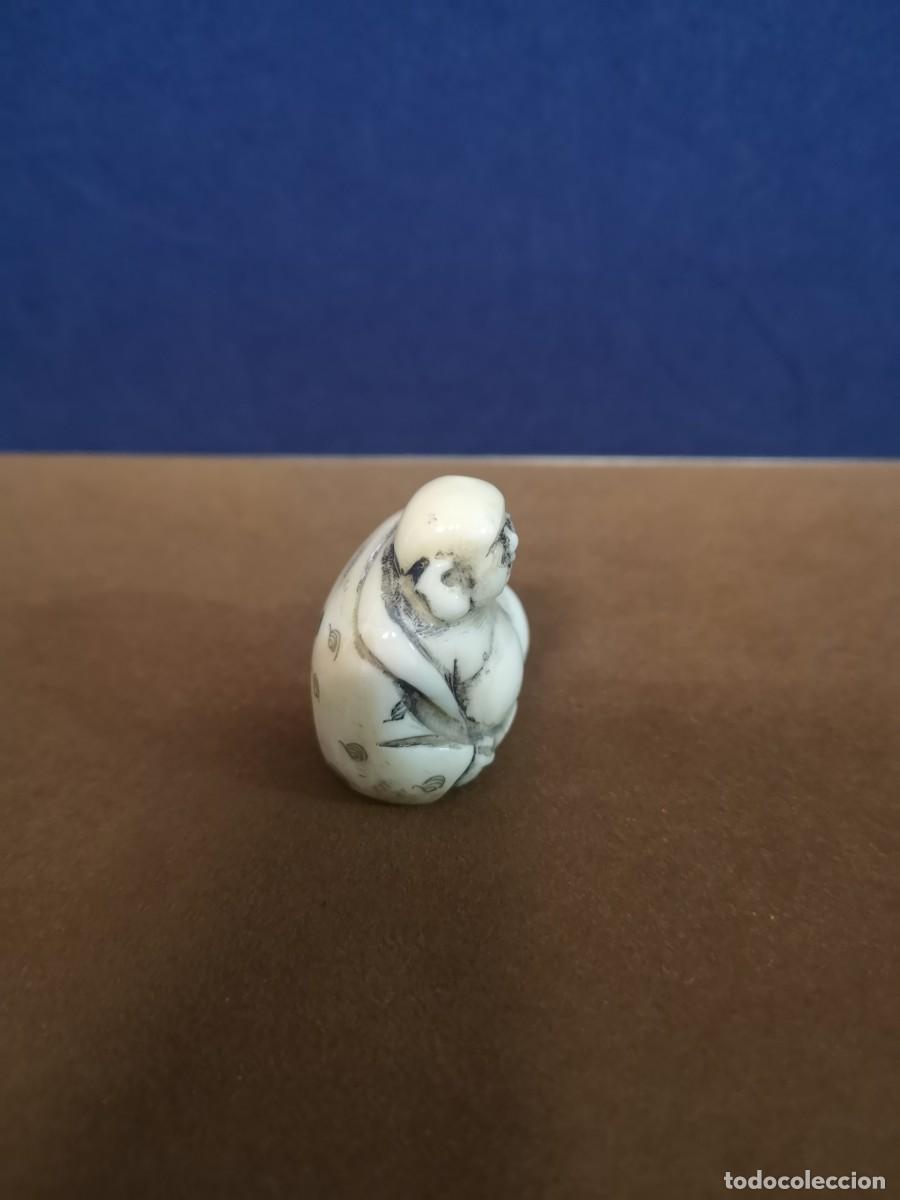 Arte: NETSUKE ANTIGUO FIRMADO - Foto 5