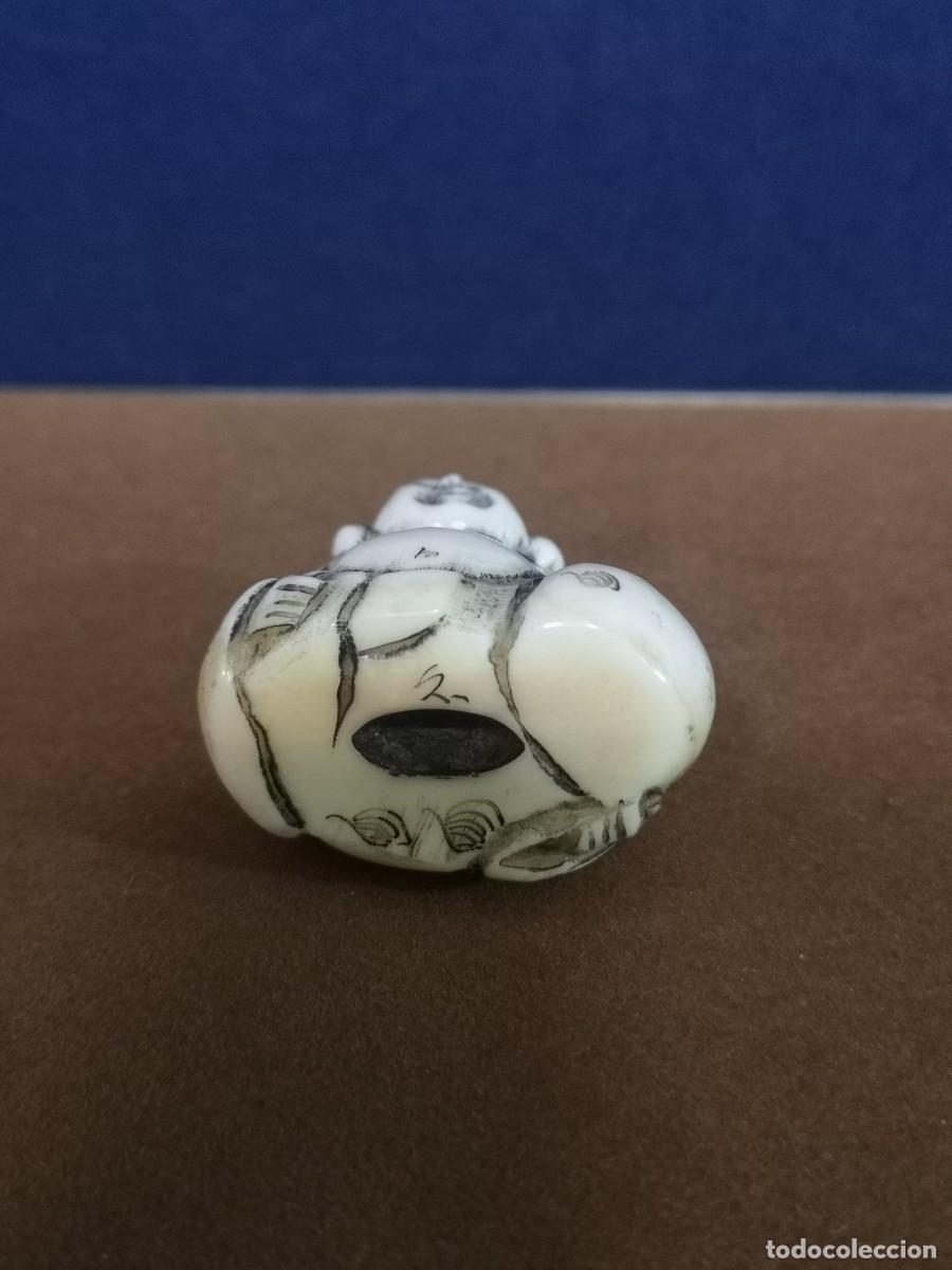 Arte: NETSUKE ANTIGUO FIRMADO - Foto 6