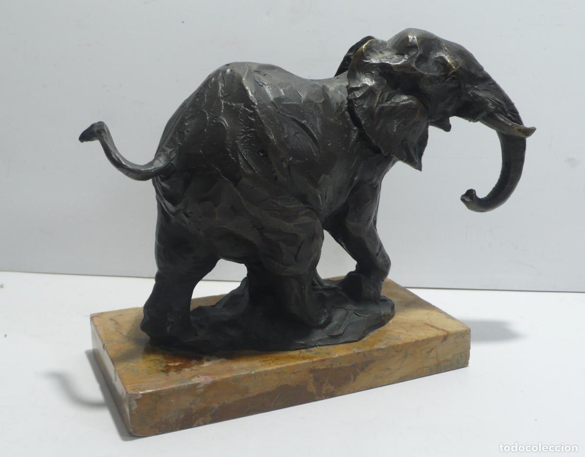 Arte: ELEFANTE EN BRONCE - Foto 2
