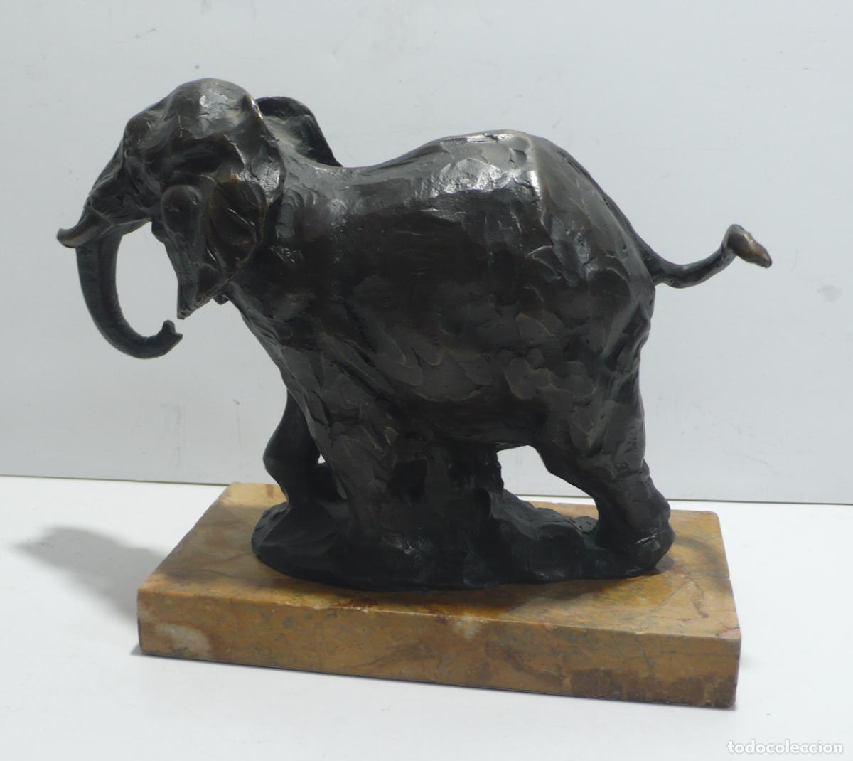 Arte: ELEFANTE EN BRONCE - Foto 3