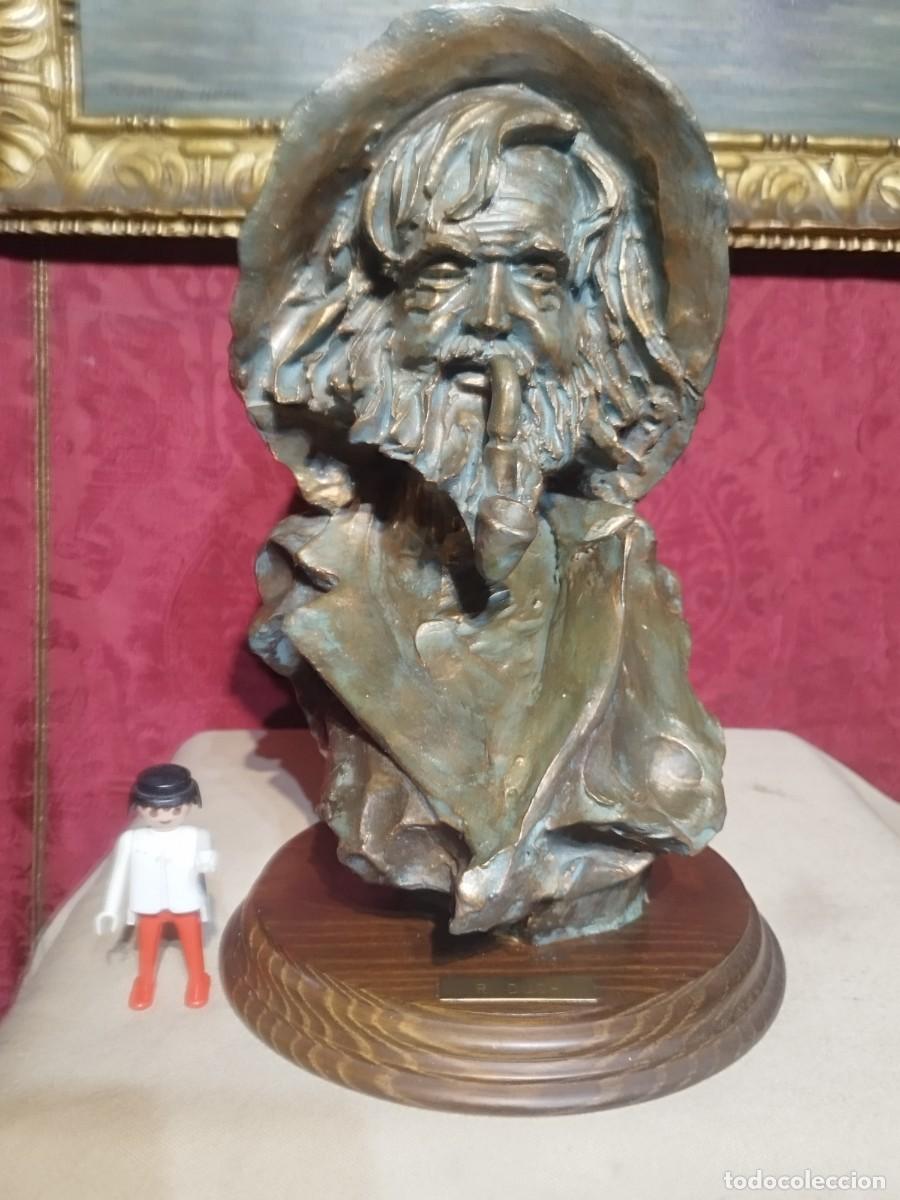 escultura hombre con pipa - diseño de pau marce - Compra venta en  todocoleccion