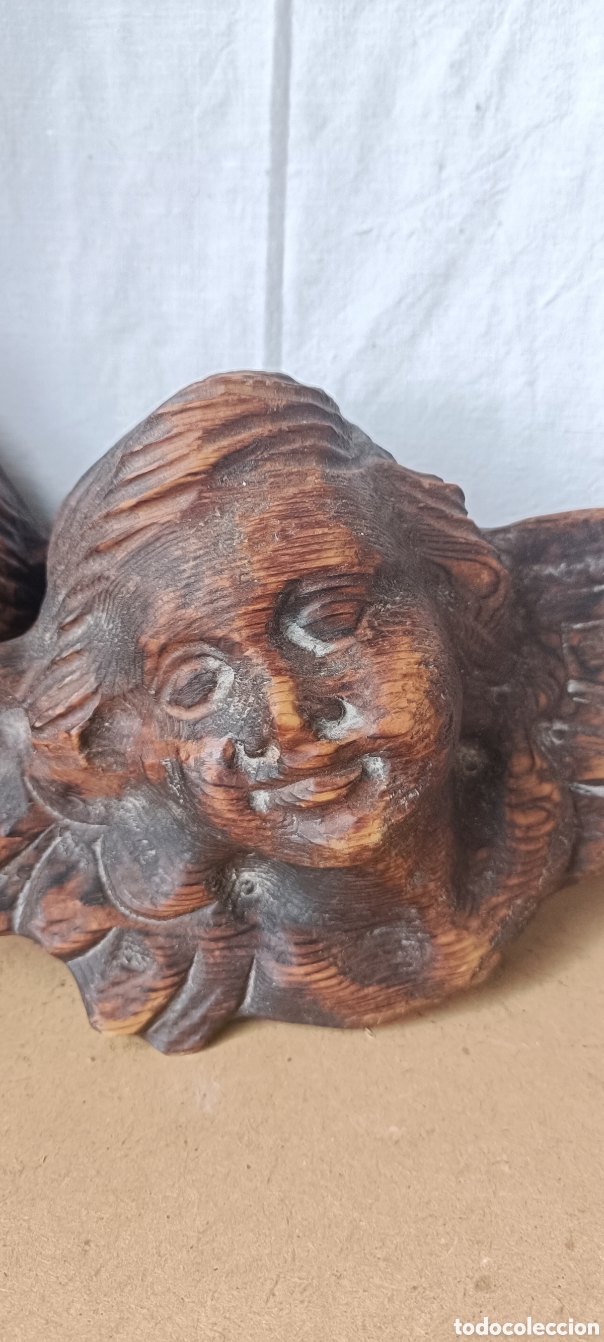 Arte: Querubines, &aacute;ngeles madera - Foto 3