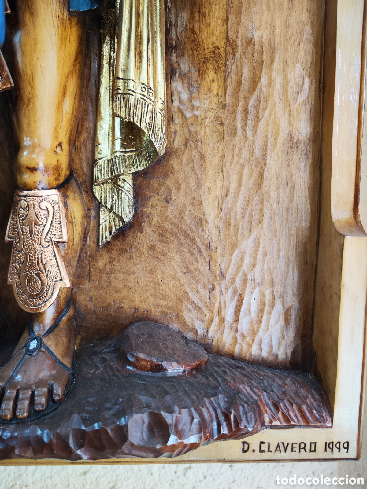 Arte: Ofrenda Azteca madera lenga - Foto 6