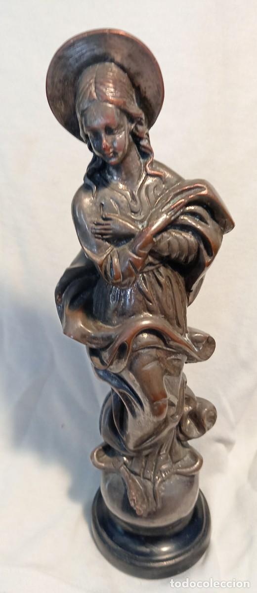 Arte: Virgen Inmaculada de bronce - Foto 2