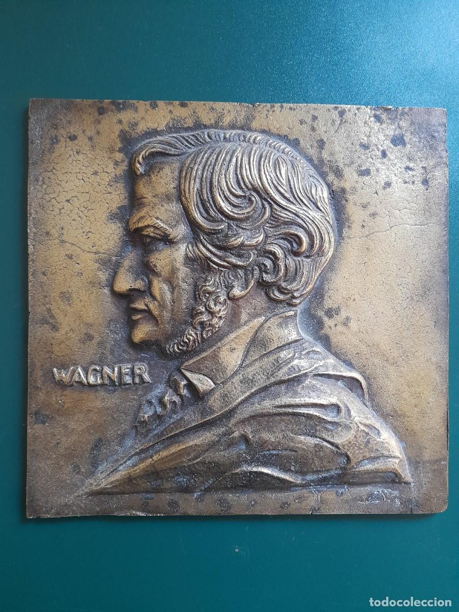 Arte: Placa en bronce Richard Wagner - Foto 1
