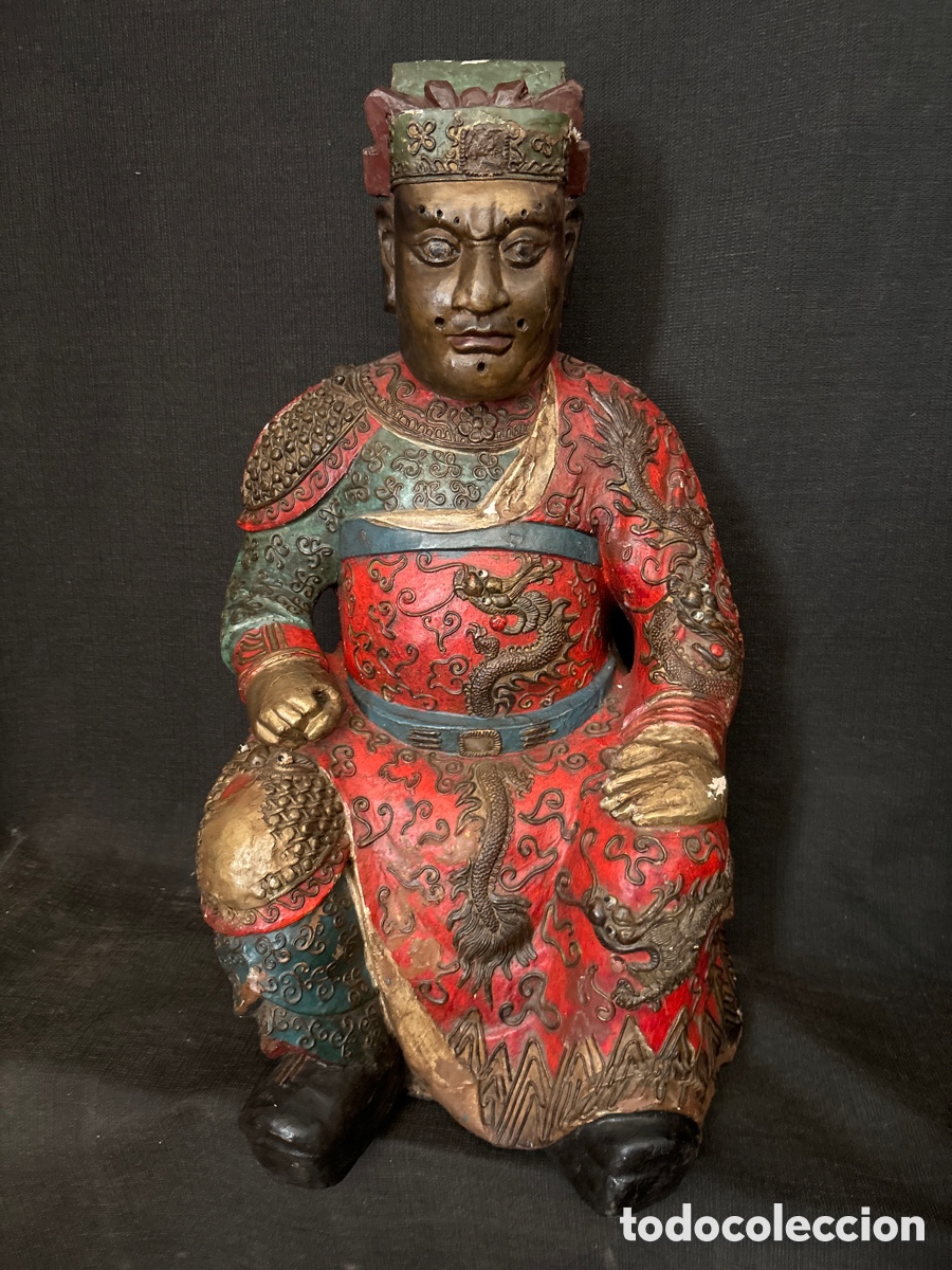 Arte: Talla china policromada - Foto 1