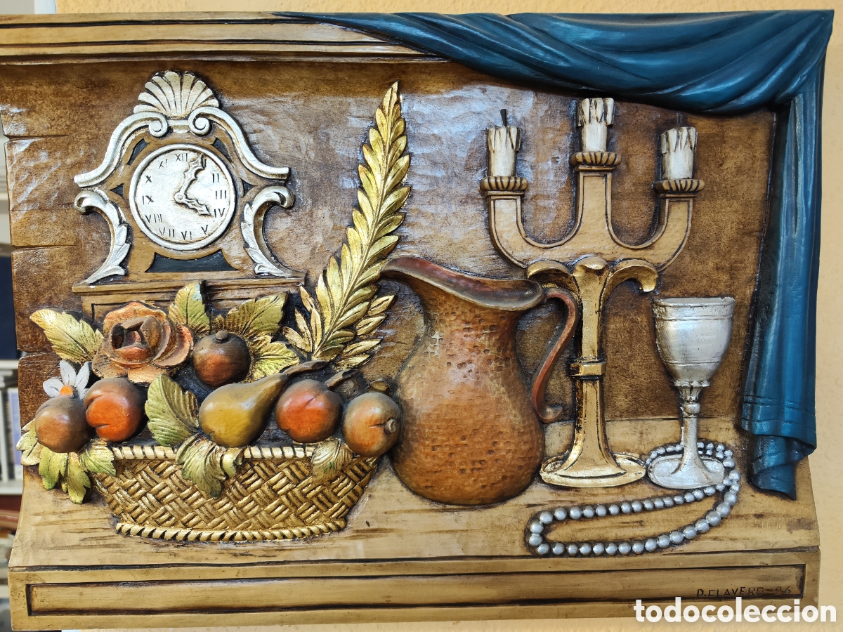Arte: Bodegon tallado madera lenga - Foto 3