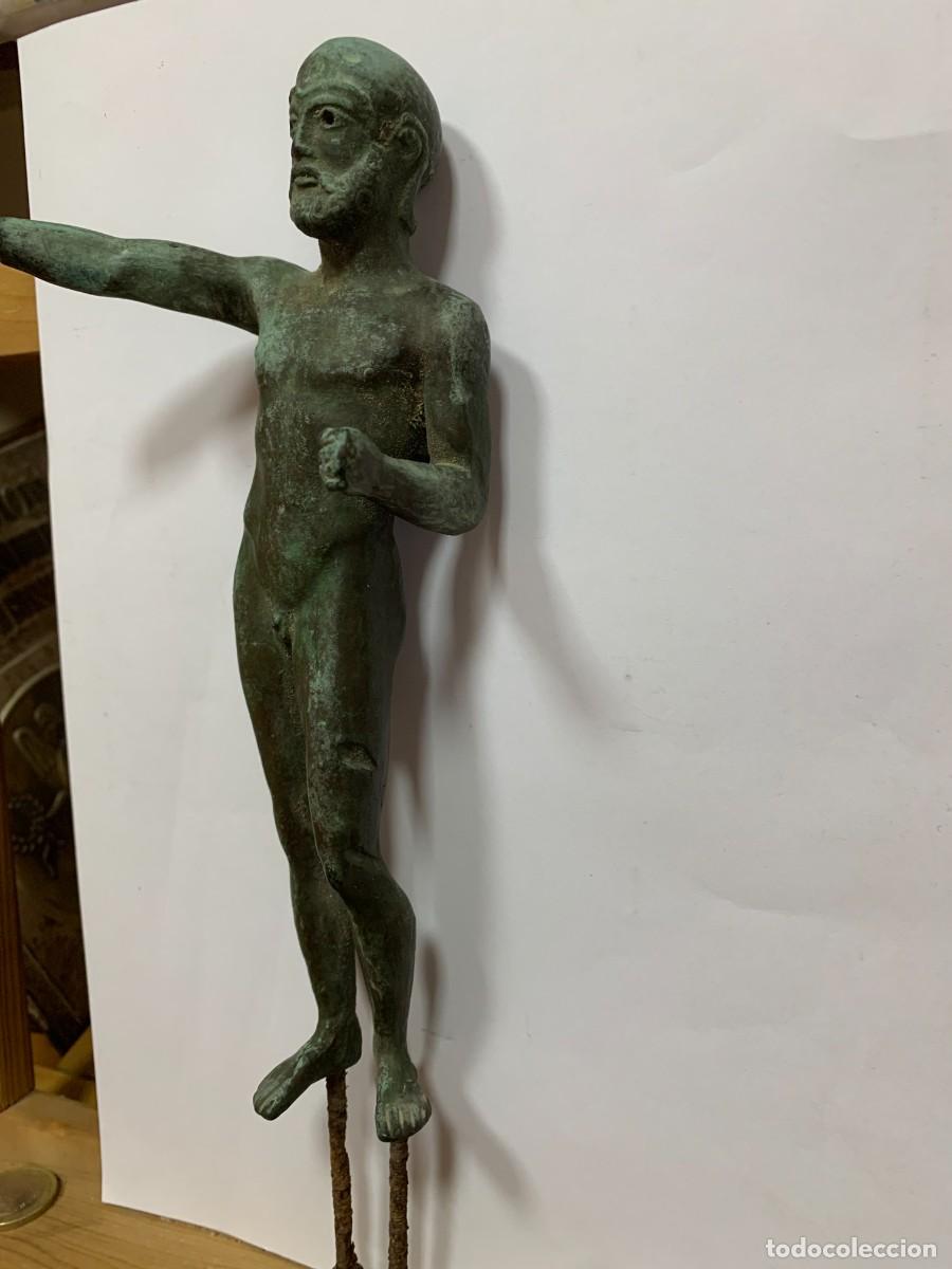 Arte: BRONCE MACIZO ESTATUILLA GRIEGA - Foto 2