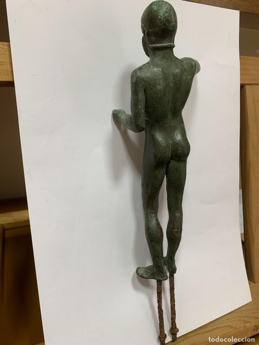 Arte: BRONCE MACIZO ESTATUILLA GRIEGA - Foto 3