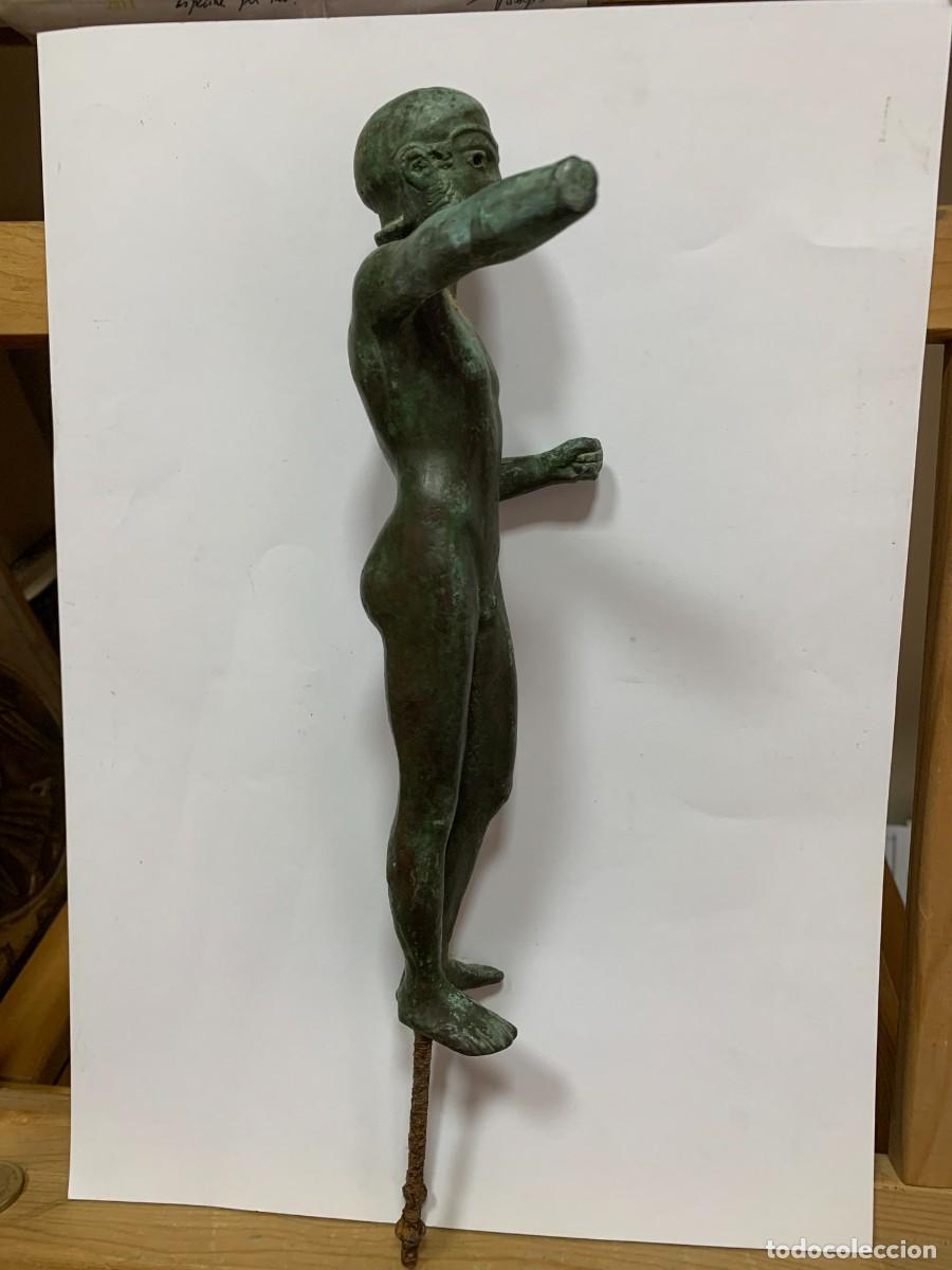 Arte: BRONCE MACIZO ESTATUILLA GRIEGA - Foto 4