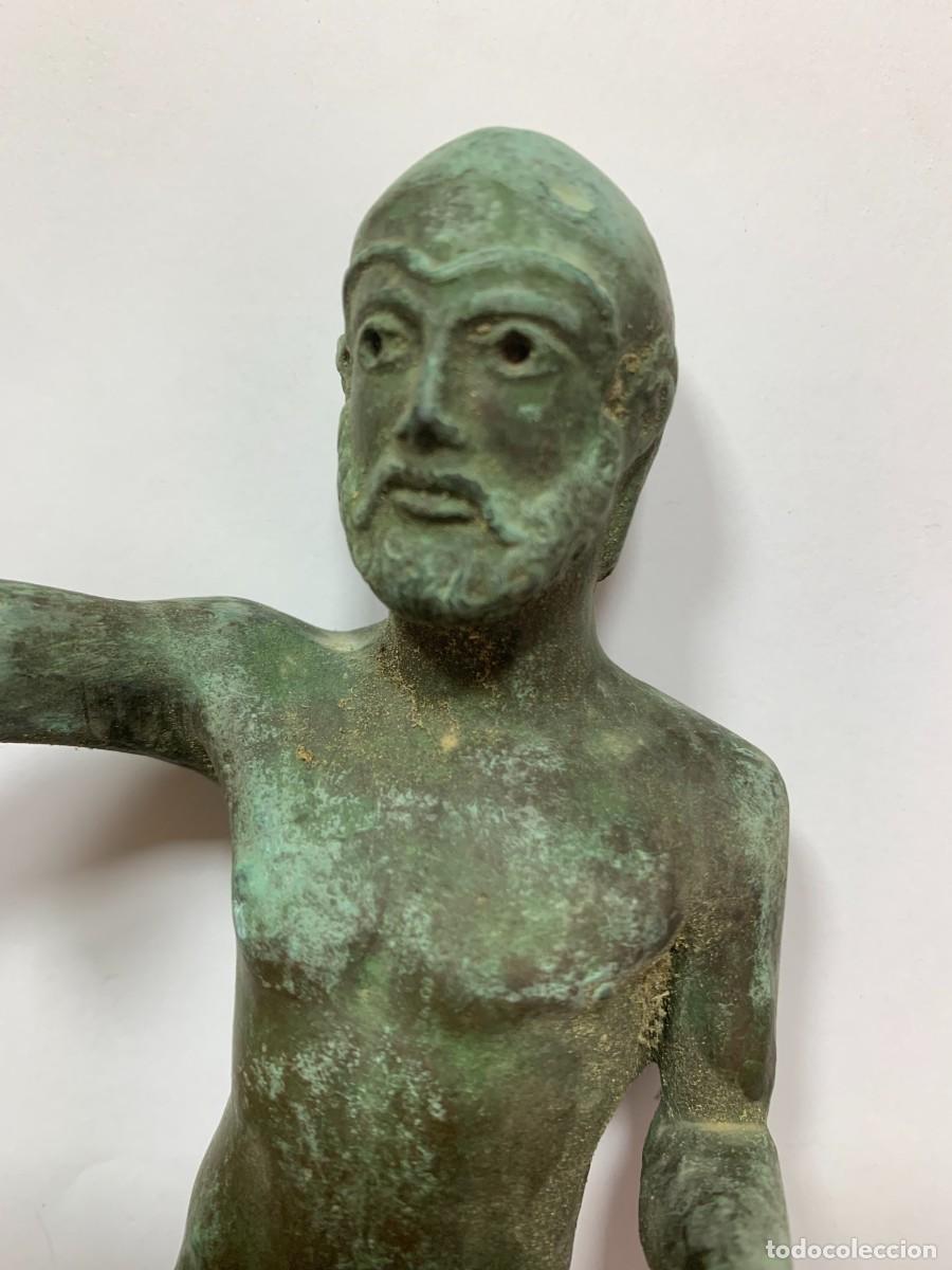Arte: BRONCE MACIZO ESTATUILLA GRIEGA - Foto 5