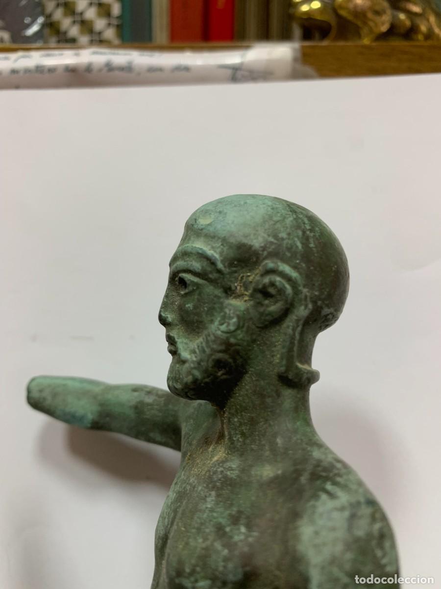 Arte: BRONCE MACIZO ESTATUILLA GRIEGA - Foto 6