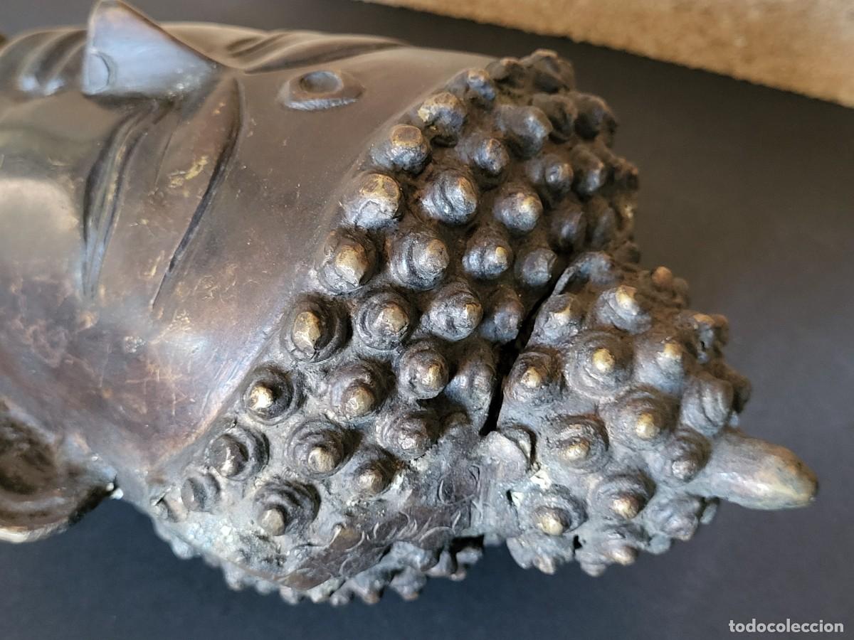 Arte: PRECIOSA CABEZA DE BUDA EN BRONCE - Foto 6